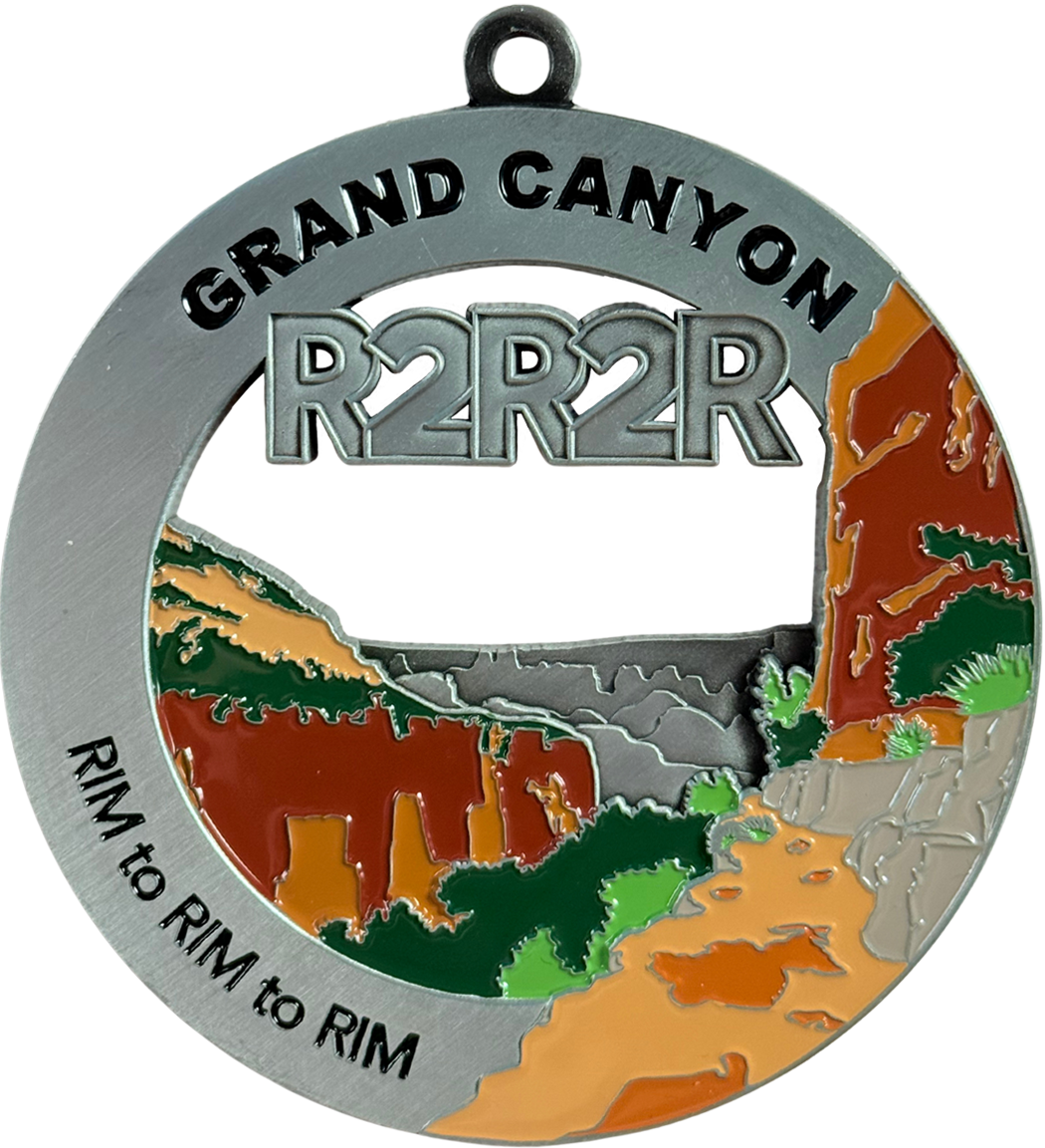 Grand Canyon Rim to Rim to Rim Medal - North Kaibab
