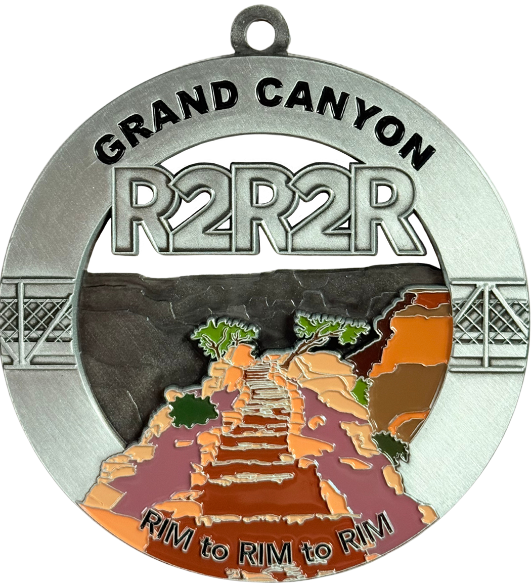 Grand Canyon Rim to Rim to Rim Medal - South Kaibab