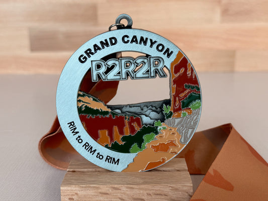 Grand Canyon Rim to Rim to Rim Medal - North Kaibab