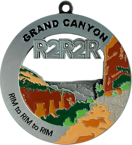 Grand Canyon Rim to Rim to Rim Medal - North Kaibab