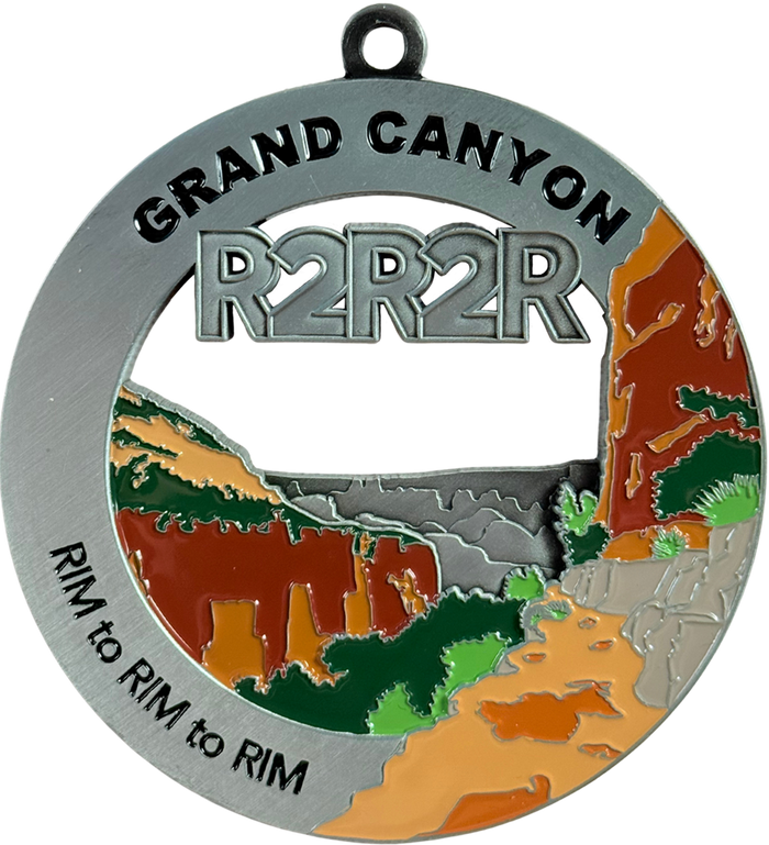 Grand Canyon Rim to Rim to Rim Medal - North Kaibab