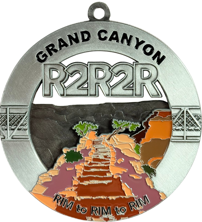 Grand Canyon Rim to Rim to Rim Medal - South Kaibab