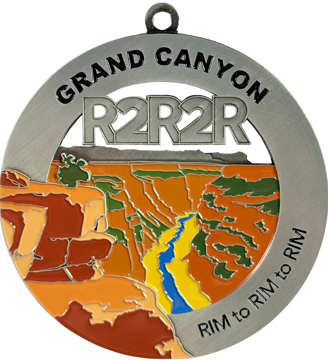 Grand Canyon Rim to Rim to Rim Medal - Toroweap Point