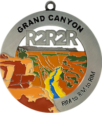Grand Canyon Rim to Rim to Rim Medal - Toroweap Point