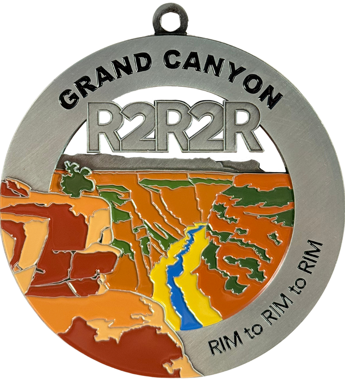 Grand Canyon Rim to Rim to Rim Medal - Toroweap Point