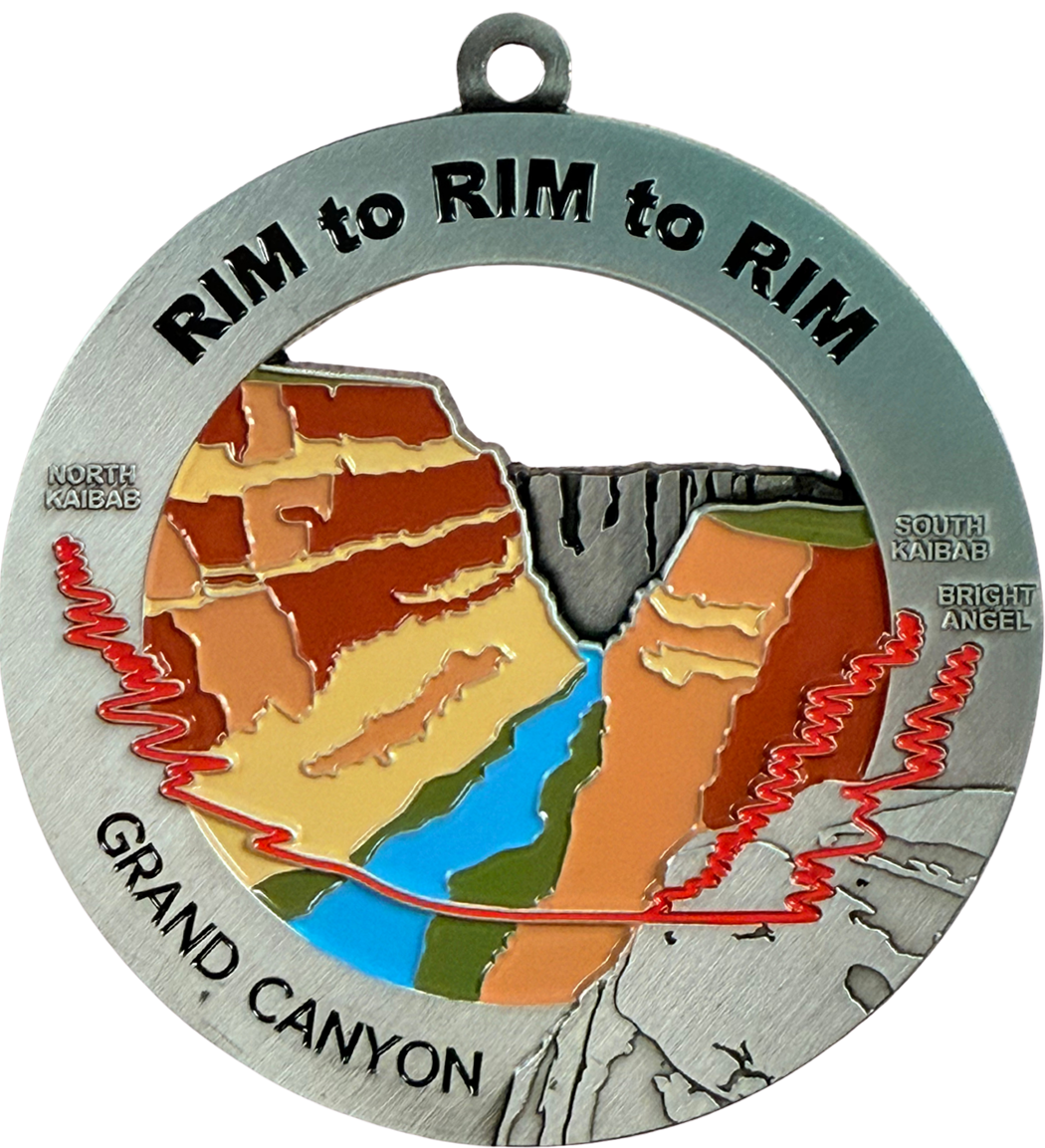 Grand Canyon Rim to Rim to Rim Medal