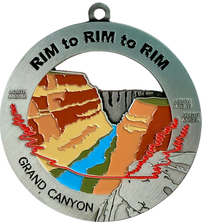 Grand Canyon Rim to Rim to Rim Medal