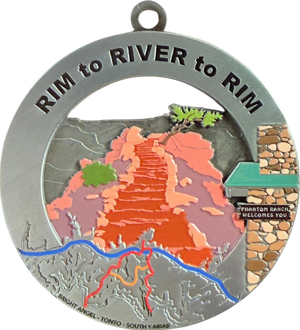 Grand Canyon Rim to River to Rim Medal - South Kaibab