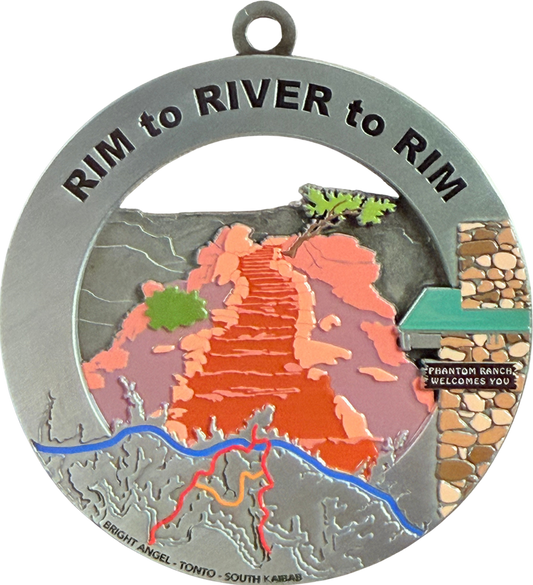 Grand Canyon Rim to River to Rim Medal - South Kaibab