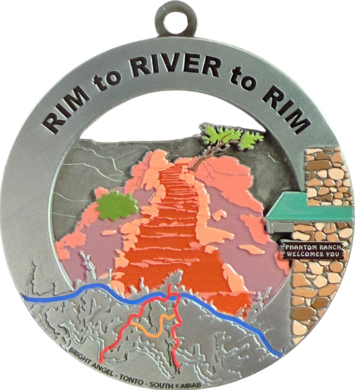 Grand Canyon Rim to River to Rim Medal - South Kaibab